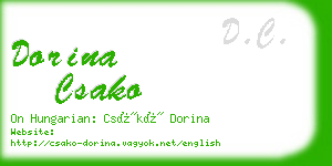 dorina csako business card